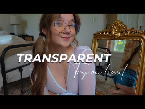 BEST 4K TRANSPARENT Cute Top TRY ON with Mirror View! | Natural Petite Glasses TryOn | Sable Heart