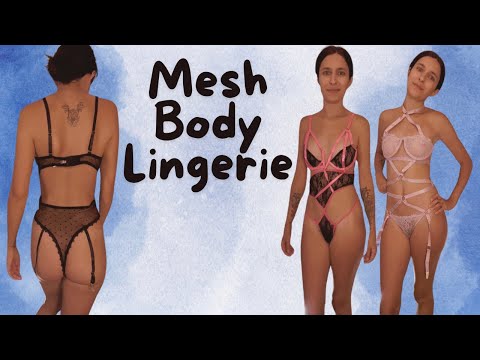 Naiadesaqua Tries On Mesh Bodystockings And Lingerie!!!