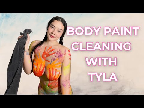 [4K USA Housewife] How to Clean a Mirror? | BodyArt Suit Haul | TRY-ON HAUL with Tyla