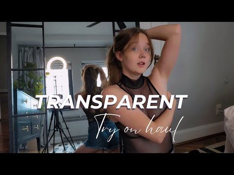 BEST 4K TRANSPARENT Cute Top TRY ON with Mirror View! | Natural Petite Body TryOn | Sable Heart