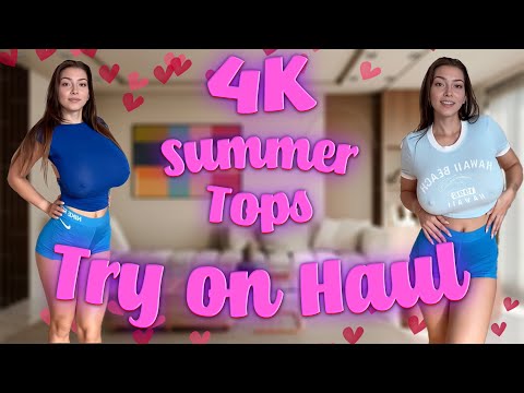 [4K] Transparent Tops Try On Haul | Get Ready With Maya (2024)