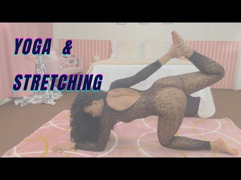 4k Transparent yoga and stretching – yoga with me