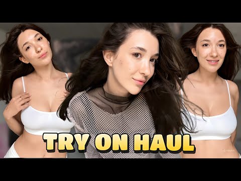 [4K] Transparent Clothes TRY-ON HAUL | See-Through No Bra with Margo