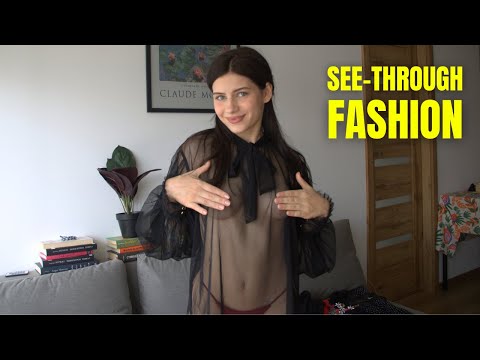 See-Through Try On Haul | Transparent Lingerie and Clothes | Try-On Haul At The Home