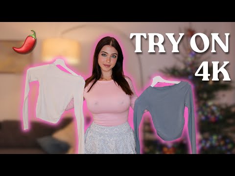 *SPICY* 4K TRANSPARENT Try On Haul | Try On & Review