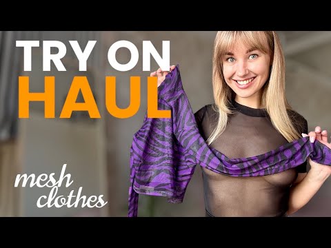 [4K] Polly’s Transparent Fashion Try-On: Bold and Beautiful Looks